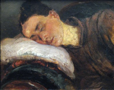 Donna dormiente da Adolph Menzel
